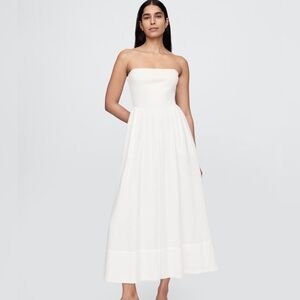 GAP Crinkle Gauze Mixed Media Maxi Dress, Petite XS